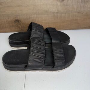 Sorel Black Women's Slide Sandals